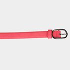 Women's Red Polyurethane Belt, , small image number null