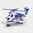 Kid's Blue Plastic Toy Police Helicopter, , small