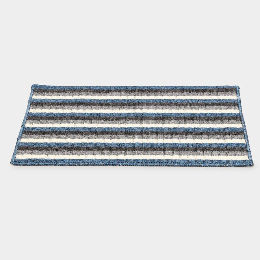 Anti-SKId Blue Polyester Door Mat, , large image number null