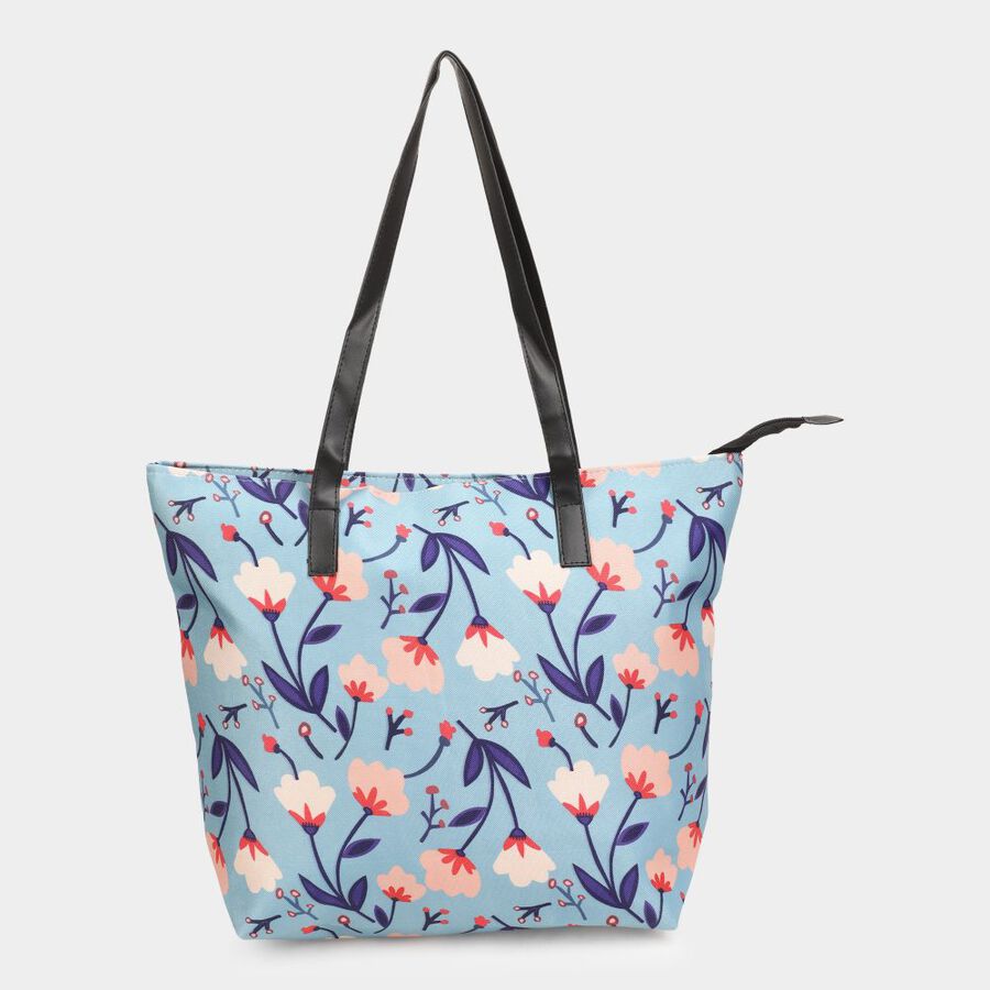 Women's Colour Block Fabric-Polyester Tote Bag, , large image number null