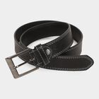 Men's Black Polyurethane Casual Belt, , small image number null