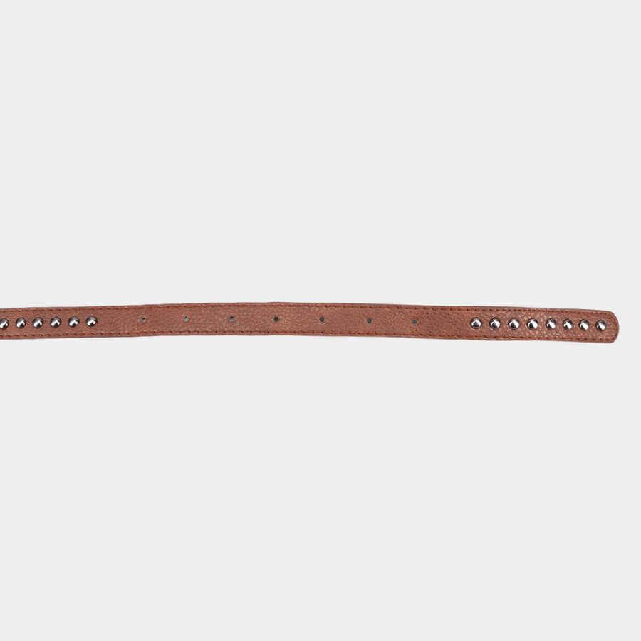 Women's Brown Polyurethane Belt, , large image number null