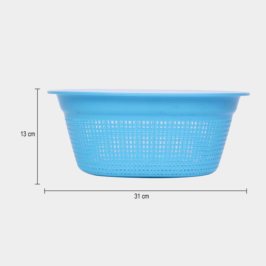 Blue Plastic Basket, , large image number null