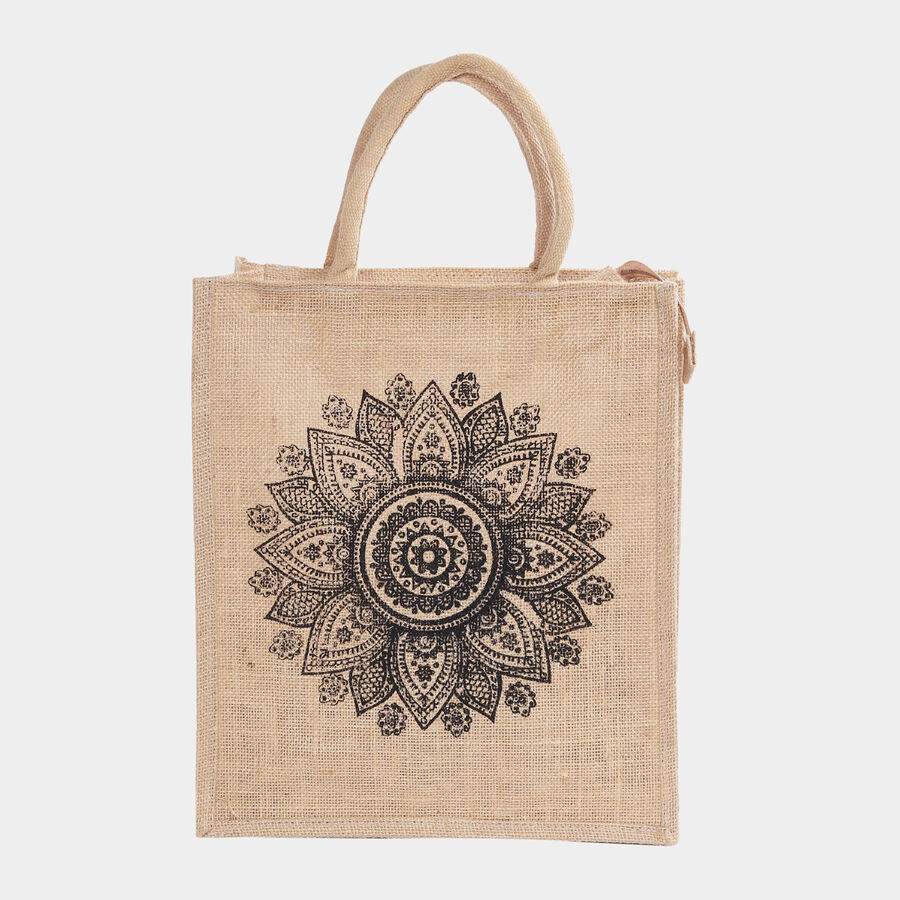 Women Printed Black Shopping Bag, , large image number null