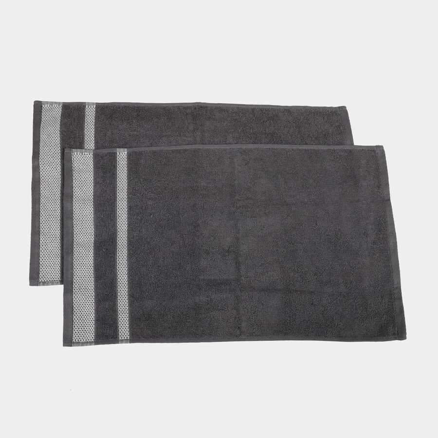 360 GSM Grey Cotton Hand Towel, , large