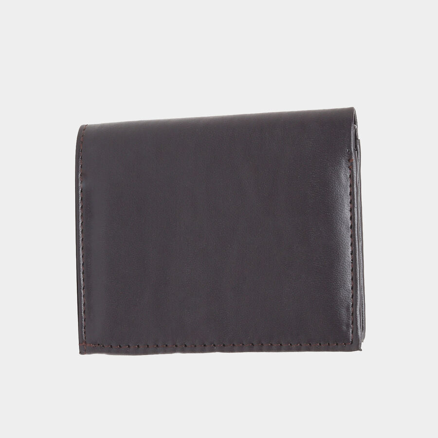 Men PU Brown Card Case, , large image number null