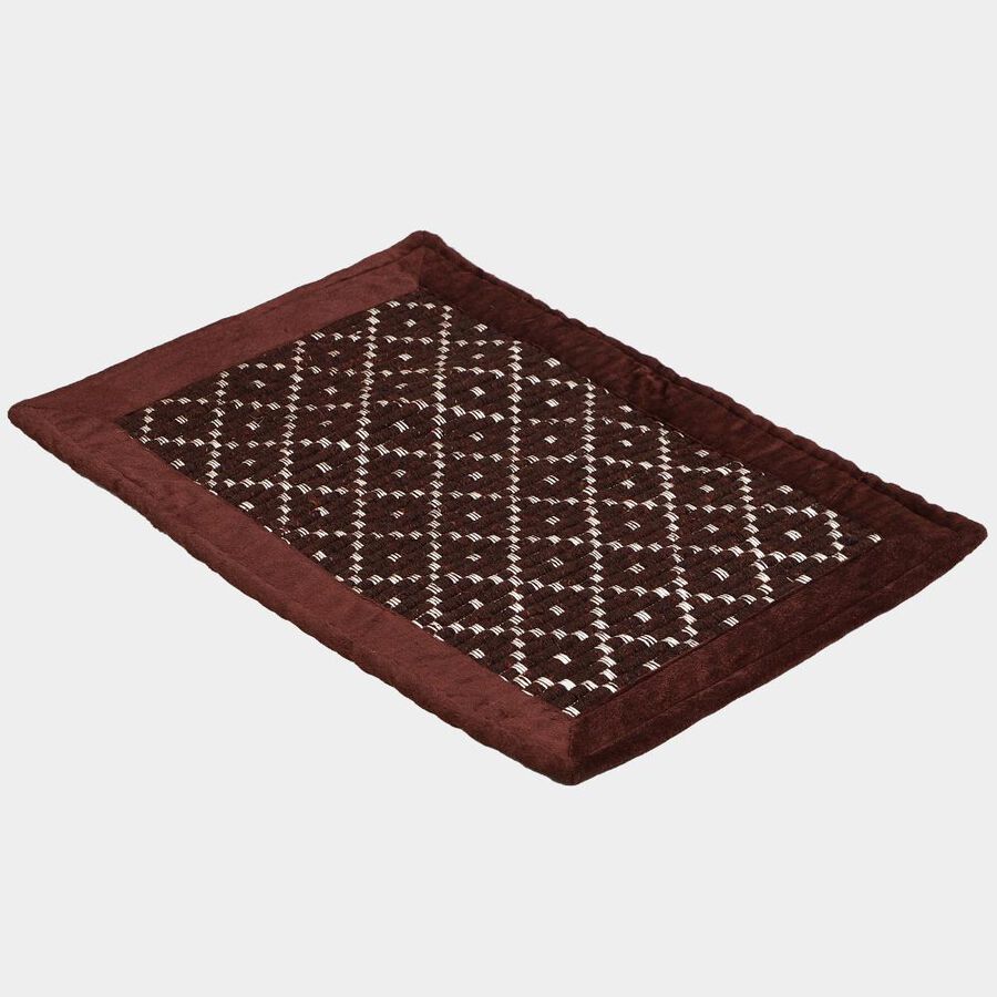 Anti-Skid Brown Polyester Cotton Door Mat, , large image number null