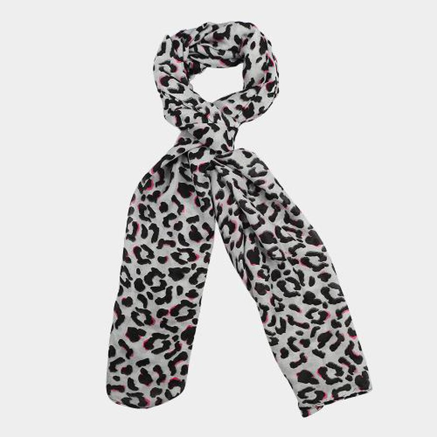 Grey Fabric Scarf, , large