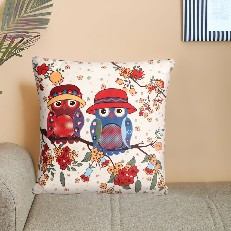 Multicolor Printed Cushion, , large