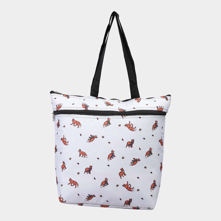 Women's Grey Fabric Tote Bag, , large image number null