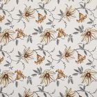 White Floral Printed King Size Bedsheet, , small image number null