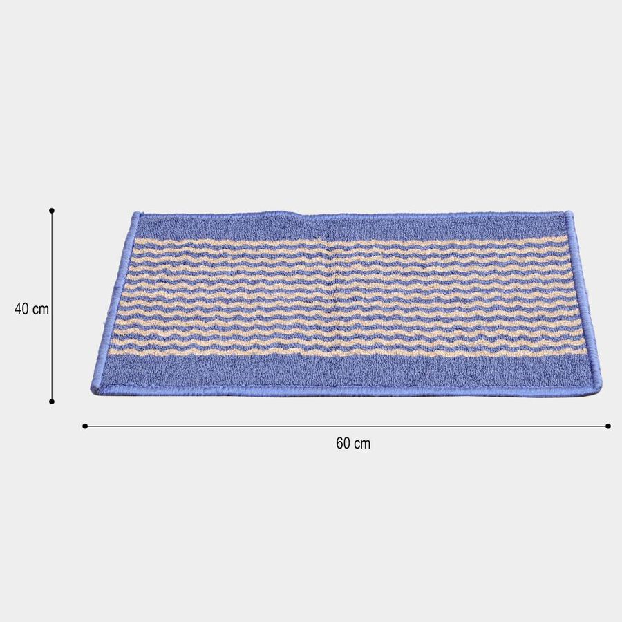 Anti-SKId Blue Polyester Door Mat, , large image number null