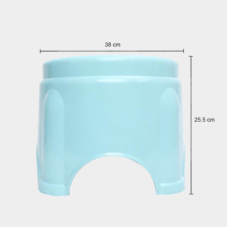 Blue Plastic Bath Stool, , large image number null