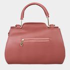 Women's Peach Polyurethane Tote Bag, , small image number null