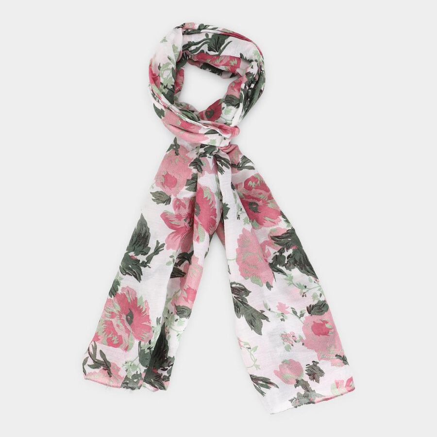 Women's Navy Blue Fabric Scarf , , large