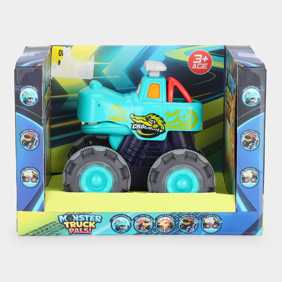 kid's Friction Powered Bull Monster Truck Toy, , large