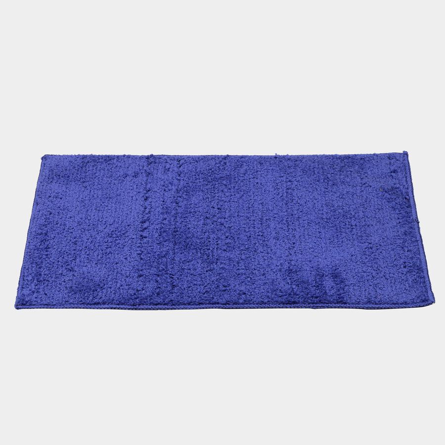 Anti-Skid Blue Polyester Door Mat, , large image number null