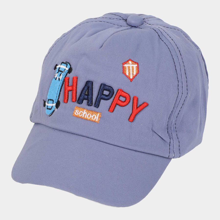 Kids' Blue Canvas Cap, , large image number null