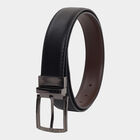 Men's Black Polyurethane Formal Belt, 42 in. Waist, , small image number null