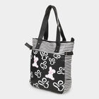 Black Printed Tote Bag, , small image number null