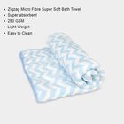 280 GSM Blue Microfiber Bath Towel, , small image number null