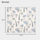 Light Blue Cotton Double Bedsheet With Pillow Cover, , small image number null