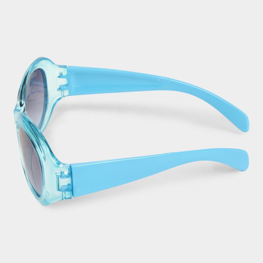 Kid's Plastic Clear Glass Round Sunglasses, , large image number null