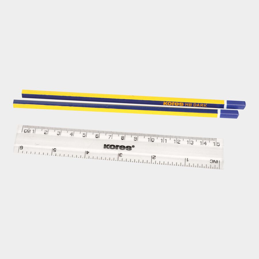 Wax Stationery Kit, Yellow, 20 cm X 10 cm X 5 cm, , large image number null