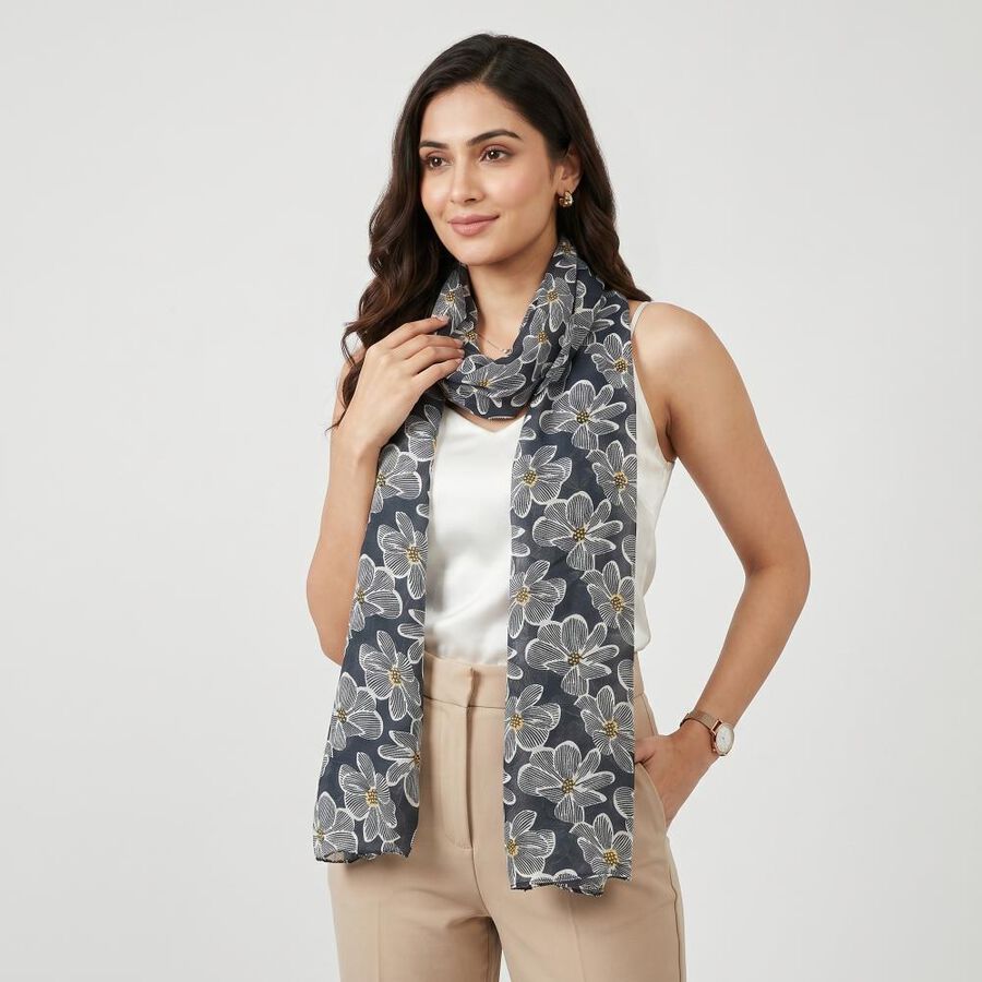 Woman's Black Scarf, , large