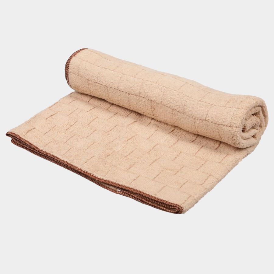 200 GSM Brown Microfiber Bath Towel, , large