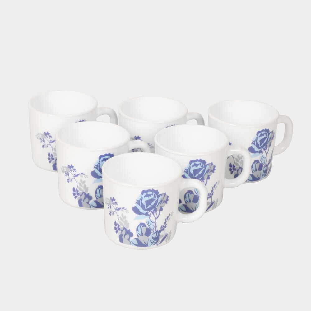 Borosil                         180 ml Opalware Mug Set of 6