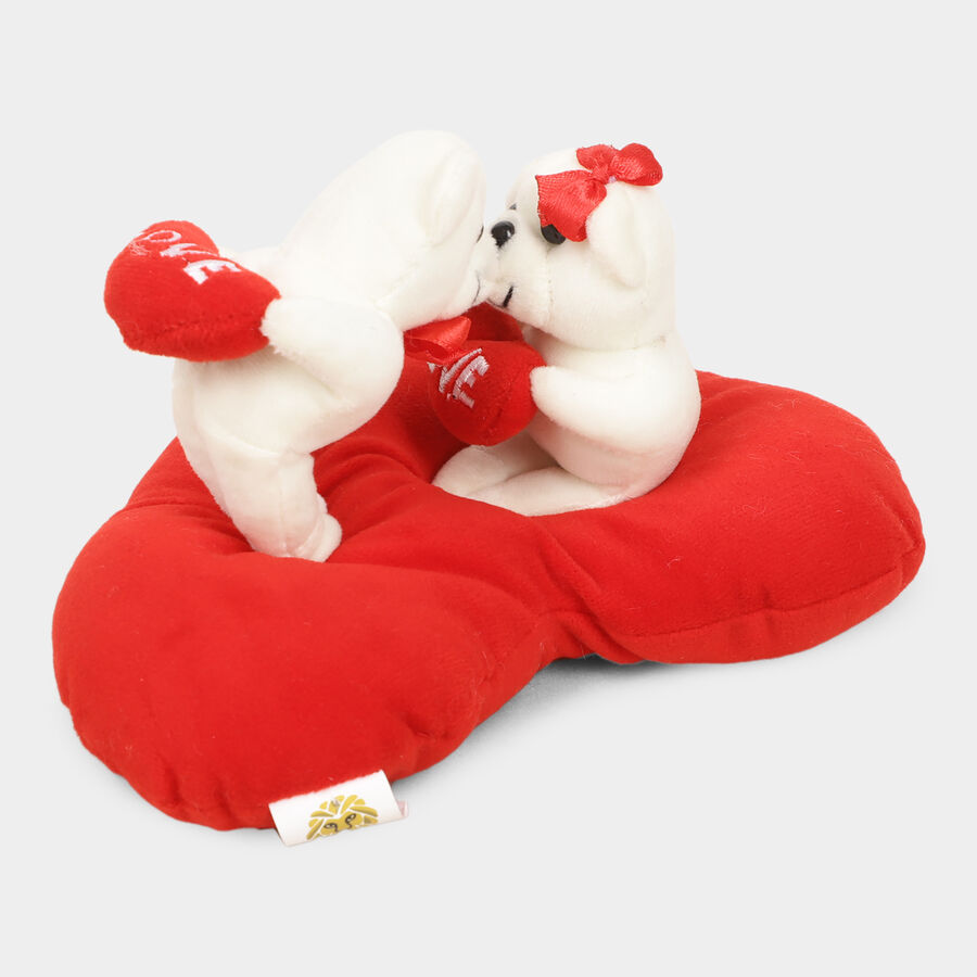 Red Fabric Teddy Bear, , large