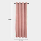 7 ft. Pink Polyester Curtain, , small image number null