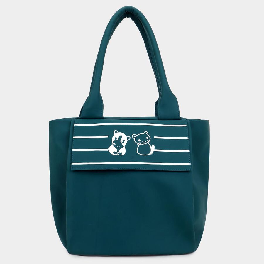 Women's Green Polyurethane Tote Bag, , large image number null