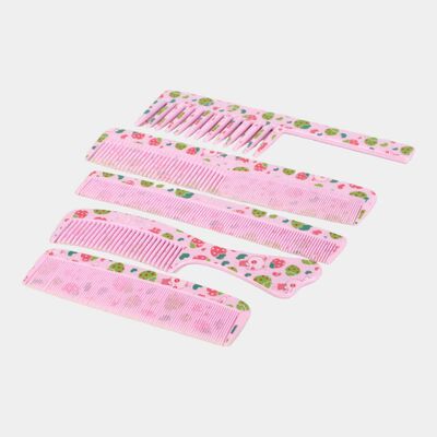 Plastic Hair Comb Set of 5