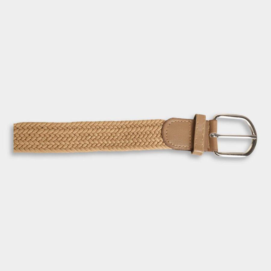 Women's Beige Nylon And Polyester Belt, , large image number null