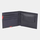 Men's Blue Polyurethane Wallet, , small