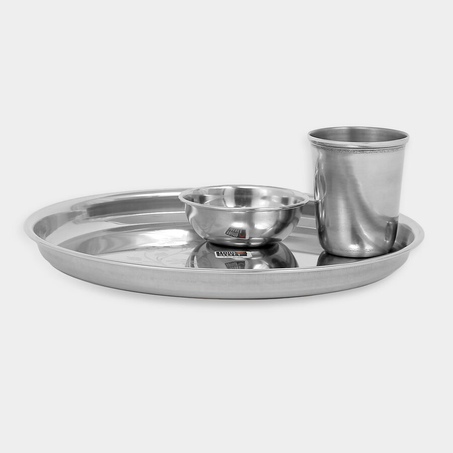 3 Pcs. Stainless Steel Meal Set, , large image number null