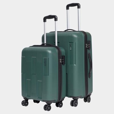 8-Wheel Polypropylene Hard Case Trolley, Set of 2