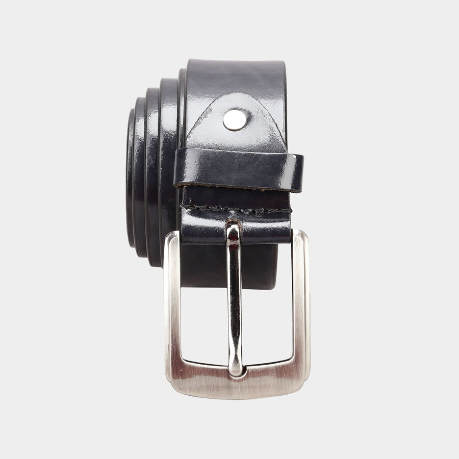 Men's Leather Casual Belt, Size 40, Smooth/Plain, , large image number null