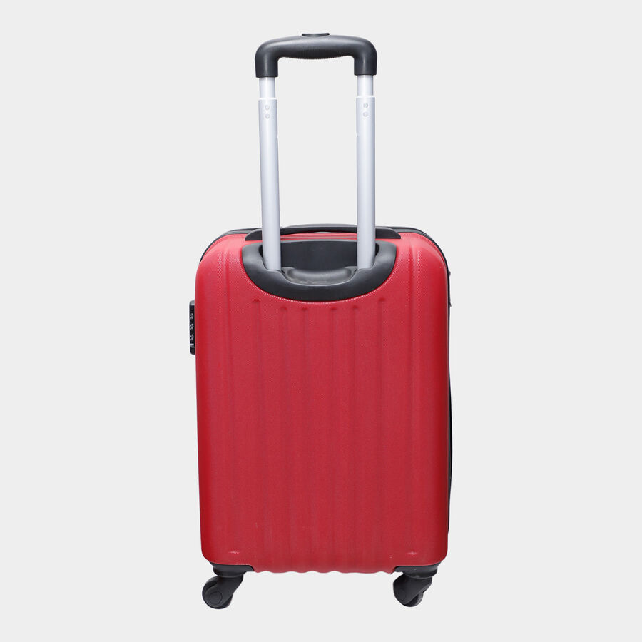 4-Wheel Red Polypropylene Hard Case Trolley, Medium, , large image number null