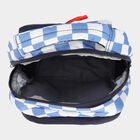 Stylish Blue School Bag with Car Graphic, , small