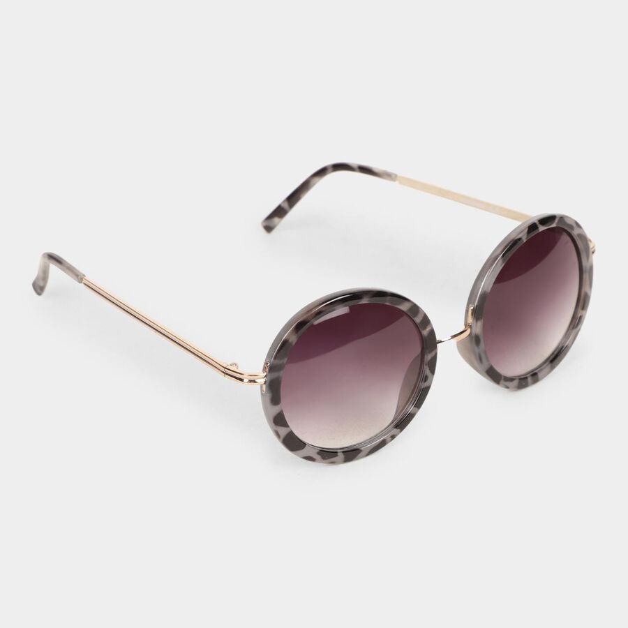 Women's Plastic Gradient Round Sunglasses, , large image number null