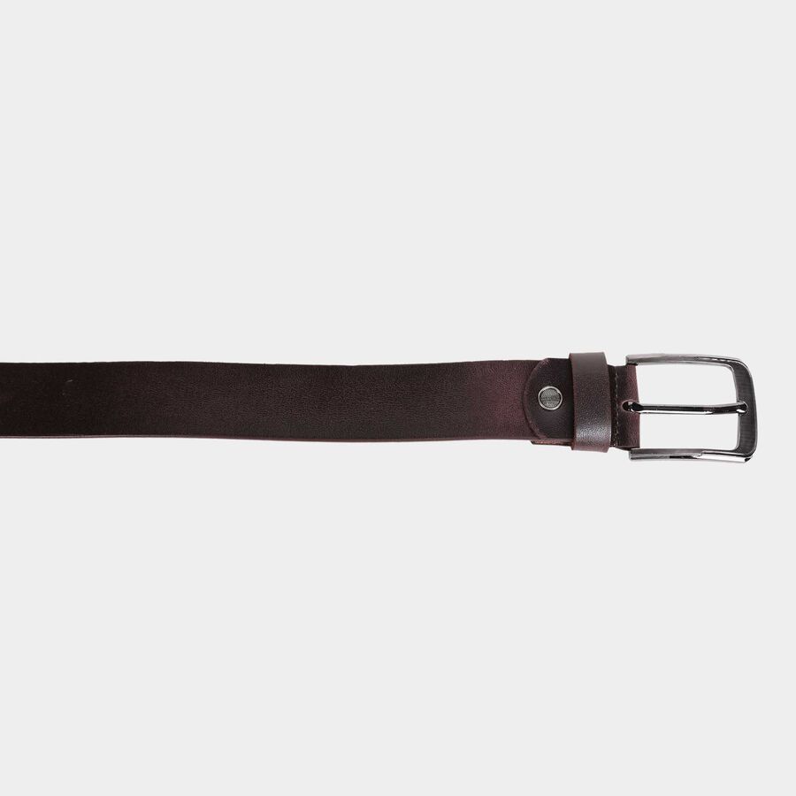 Men's Brown Leather Casual Belt, , large image number null
