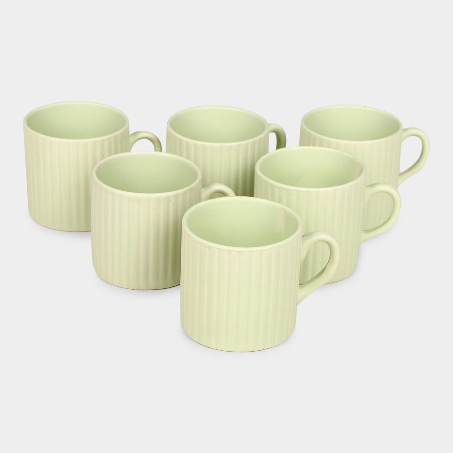 Home Finery                         120ml Stoneware Cup Set of 6