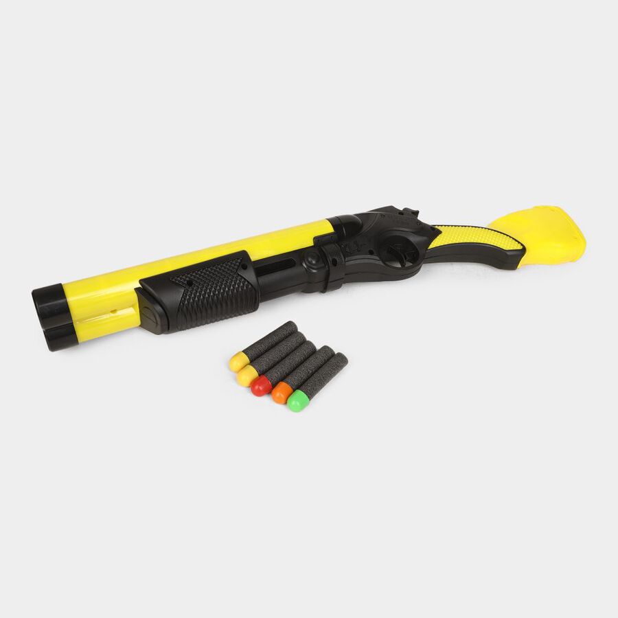 Kid's Plastic Toy Gun, 1 Gun And 5 Bullets, , large image number null