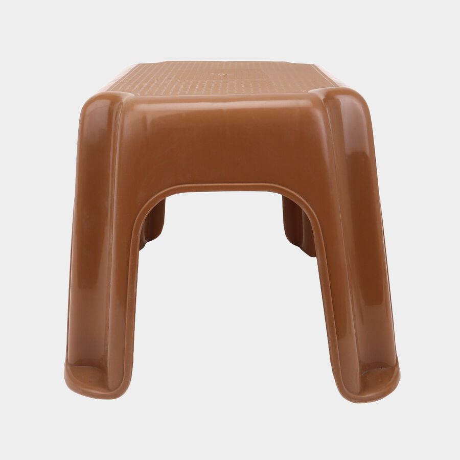 Brown Plastic Bath Stool, , large image number null