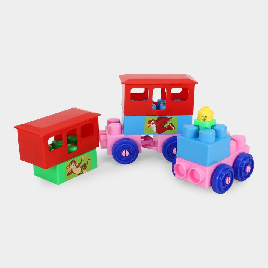 Plastic Blocks Toy(Design/Colour may vary), , large
