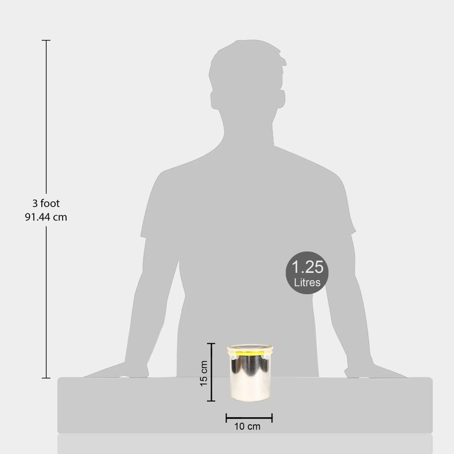 1.25 L Air-Tight Steel Container, , large image number null