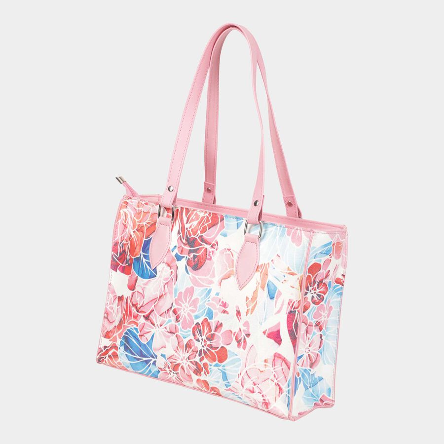 Women's Polyurethane Tote Bag, Printed, Medium Size, , large image number null
